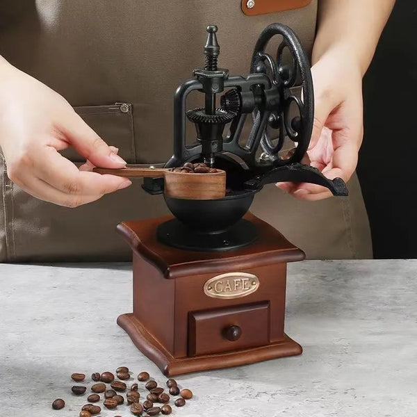 Vintage Wooden Coffee Grinder