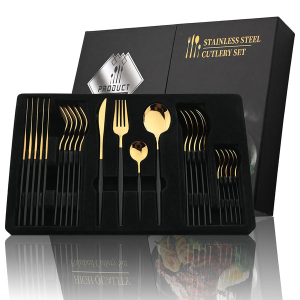 Golden Cutlery Set